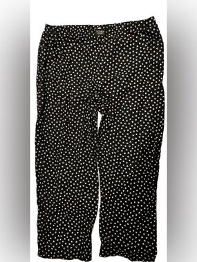 Victoria's Secret Black Heart-Print Lounge Pants